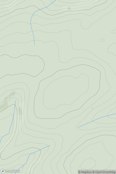 Thumbnail image for Bryn Coch [Welshpool to Hay-on-Wye] showing contour plot for surrounding peak